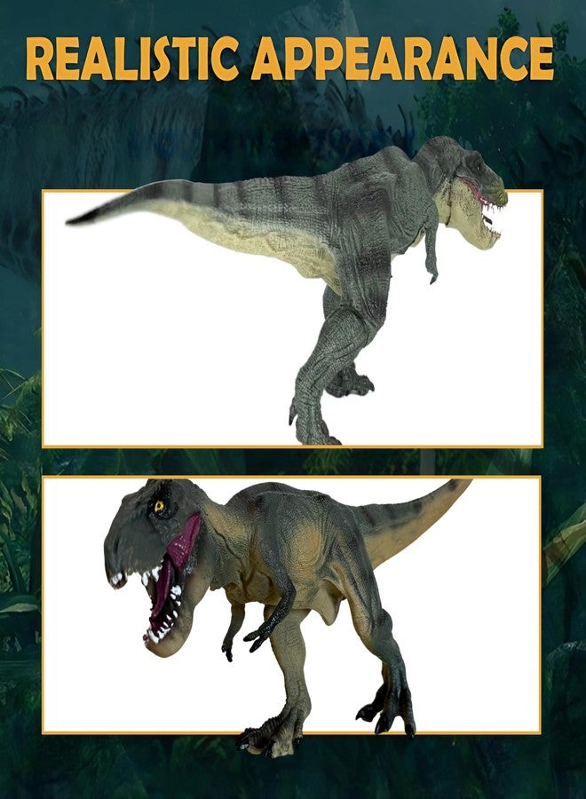 CRYA مجسم ديناصور تيرانوصور ريكس واقعي يمشي، لعبة تيرانوصور ريكس، ألعاب ديناصورات كبيرة للأطفال، ألعاب ديناصورات من العصر الجوراسي للأولاد والبنات، لعبة تيرانوصور ريكس كبيرة للعب والعرض (تيرانوصور ريكس يمشي) - Image 3